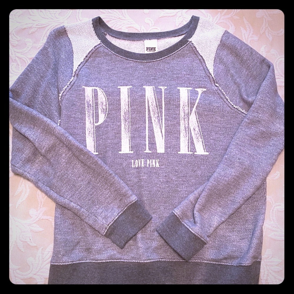 VS PINK Gray Sweatshirt Large